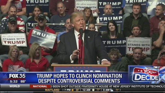 Trump hopes to clinch nomination with Indiana