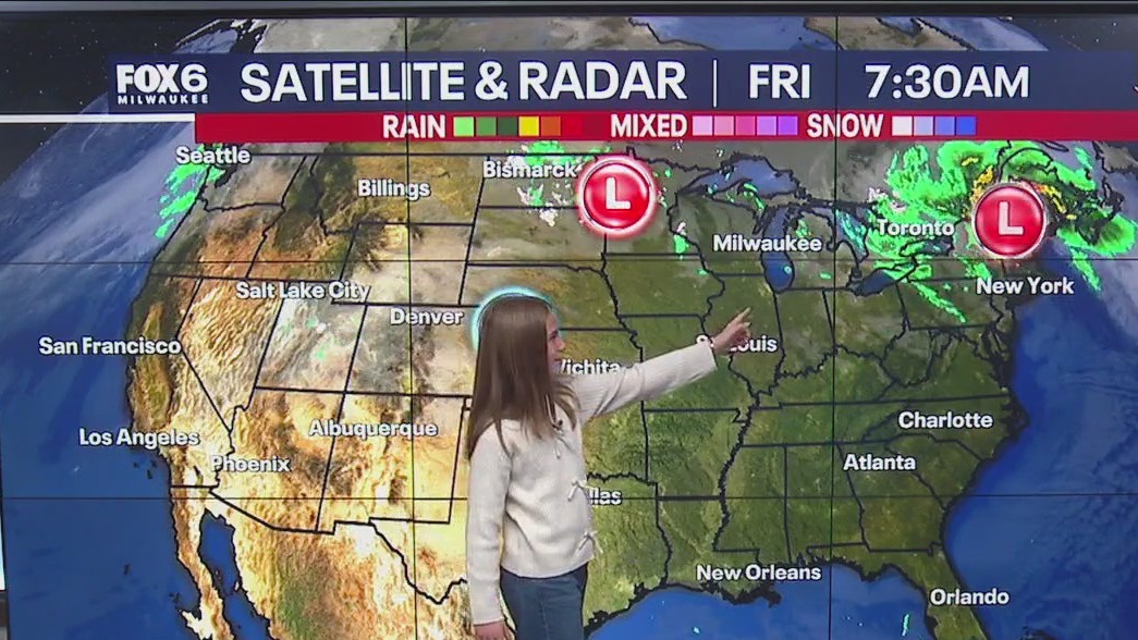 Brynlee helps with the weather