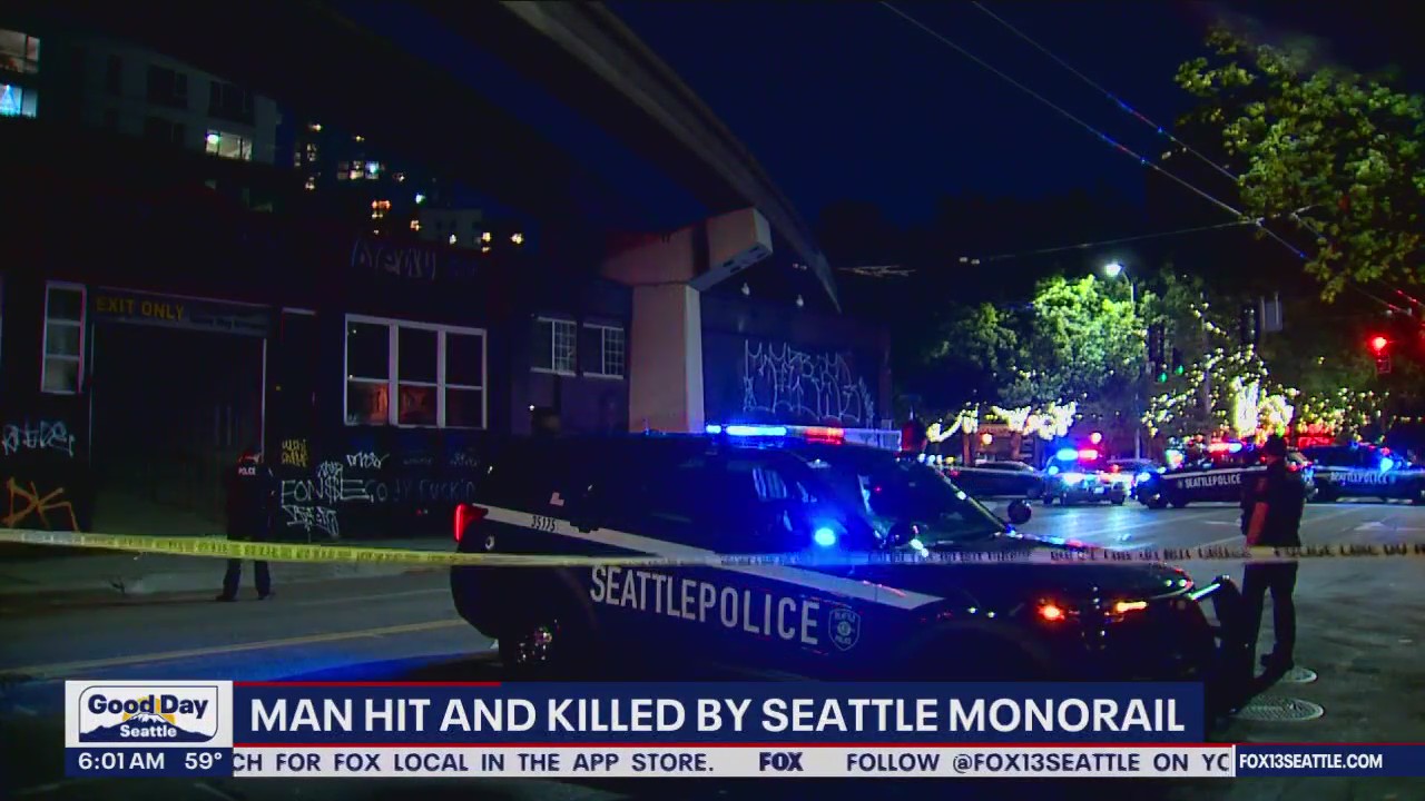 Man hit and killed by Seattle monorail | FOX 13 Seattle