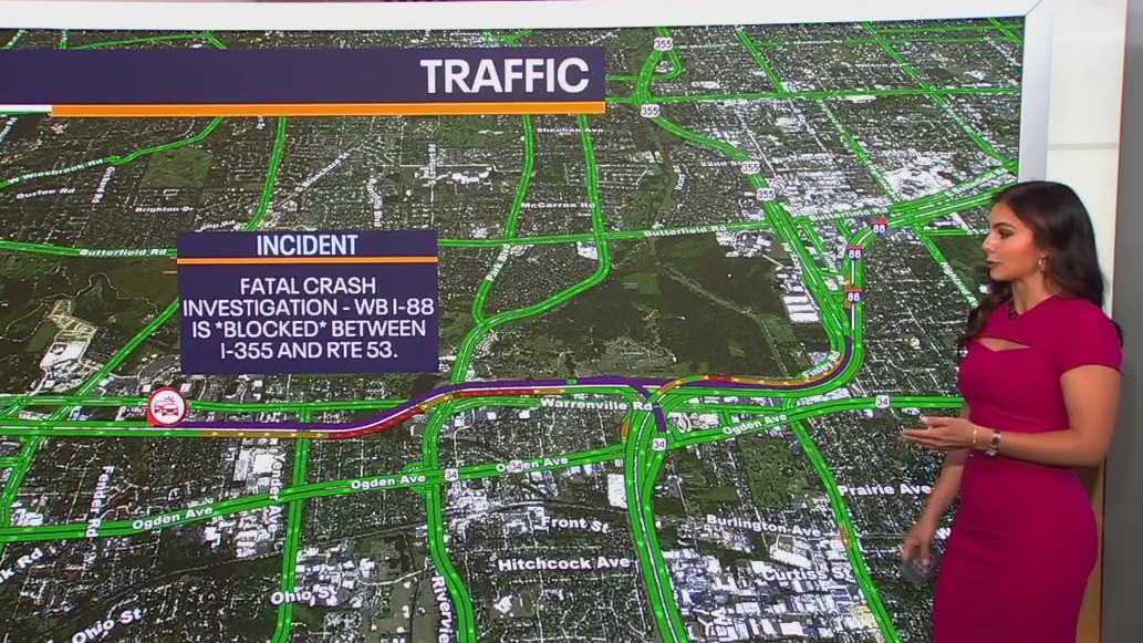 Fatal crash on I-88 stalls rush hour traffic in DuPage County