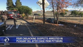 Four carjacking suspects arrested in Pleasant Hill after chase from Pittsburg