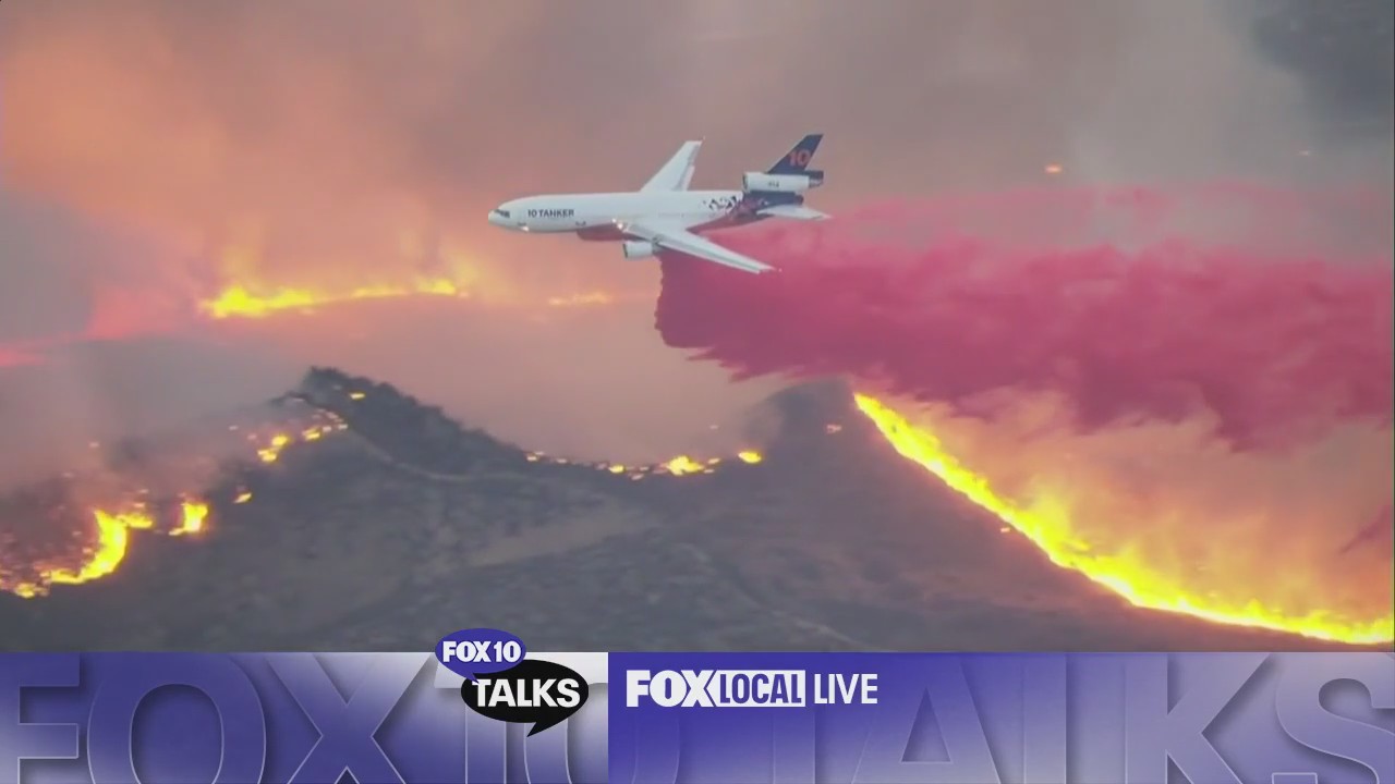 Hughes Fire rages in LA l FOX 10 Talks