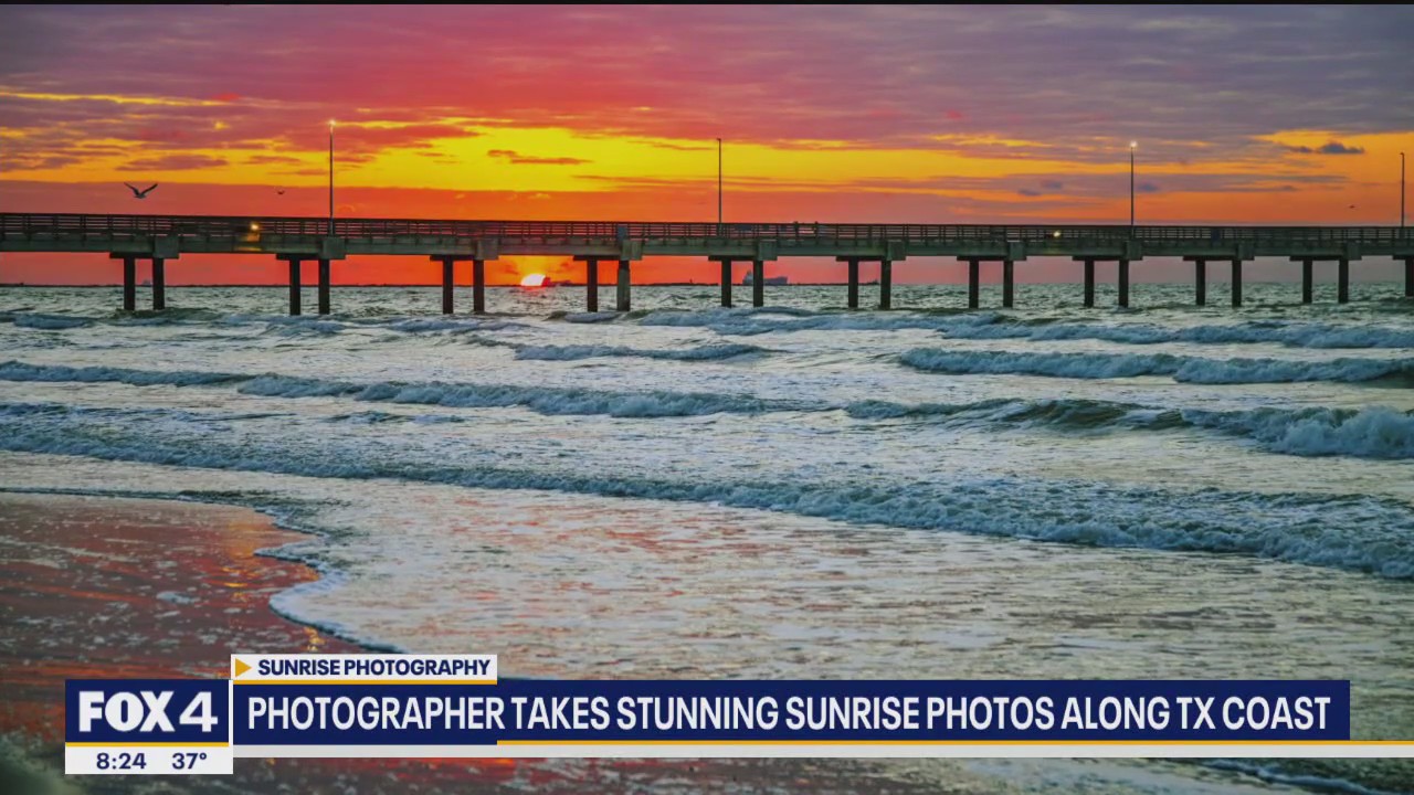 Sunrise photographer's stunning photos along TX coast