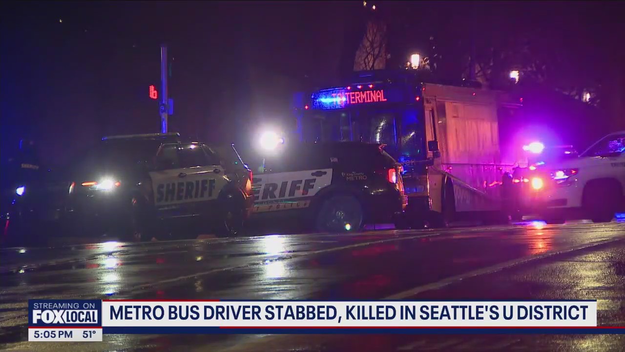 Metro bus driver stabbed, killed in Seattle's U District