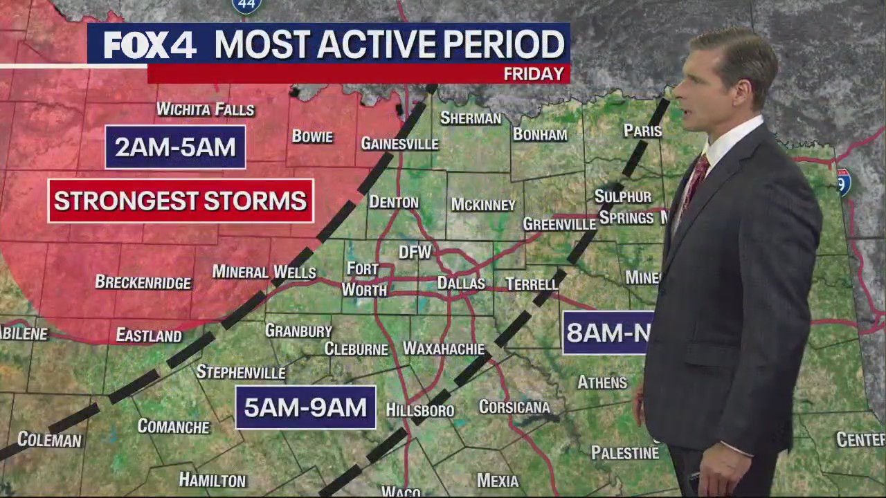 Dallas weather: April 25 evening forecast