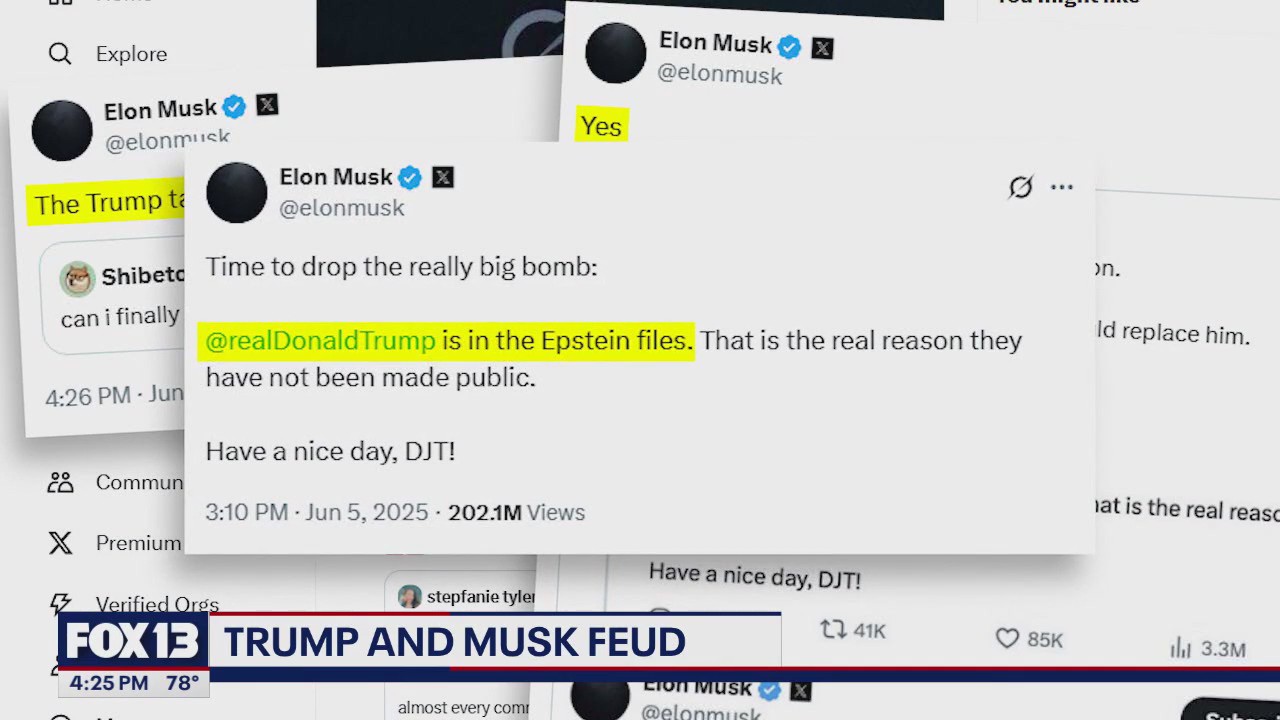 Trump and Musk feud continues