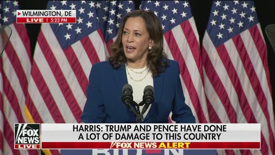 Harris: 'The case against Donald Trump and Mike Pence is open and shut'