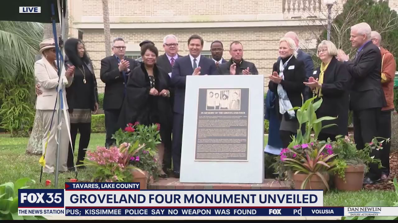 Groveland Four monument unveiled