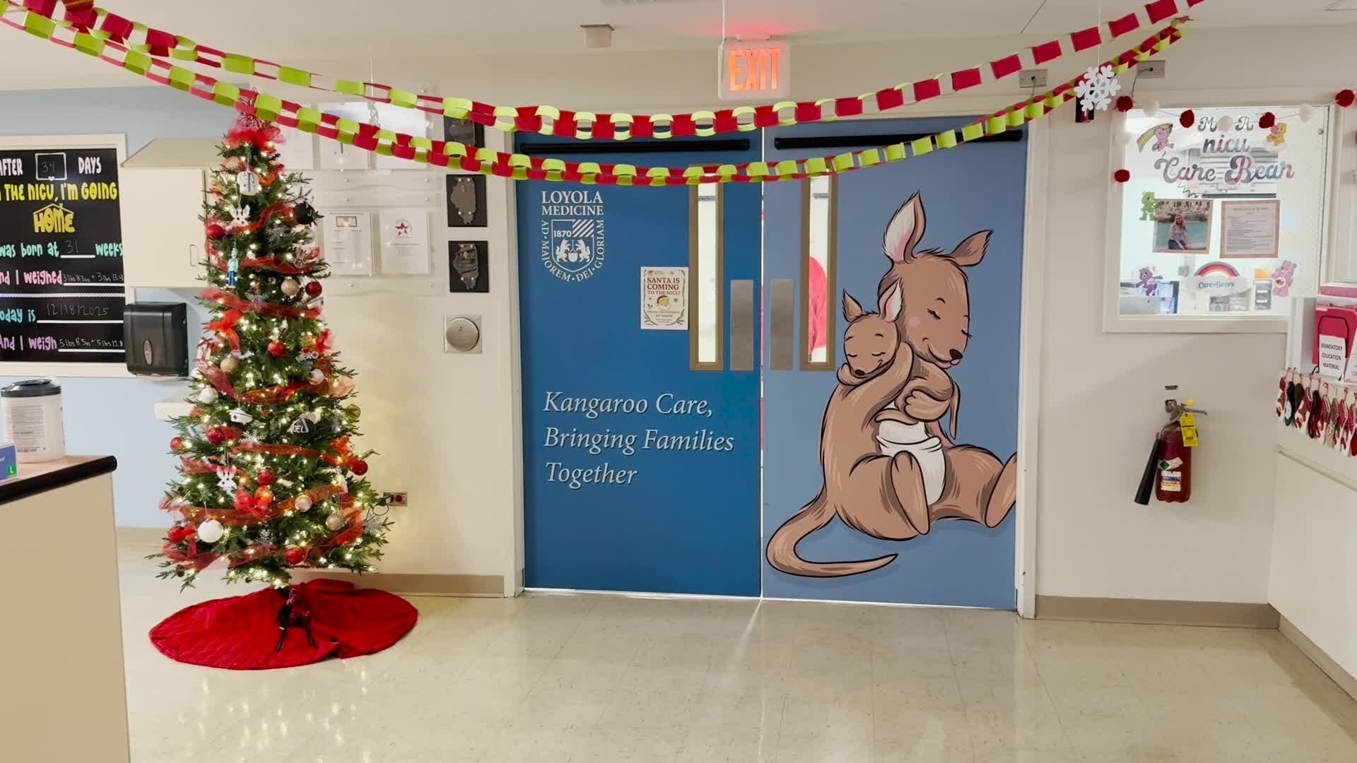Santa spreads holiday cheer to Illinois NICU families