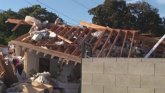 Home in Long Beach explodes; 1 hurt