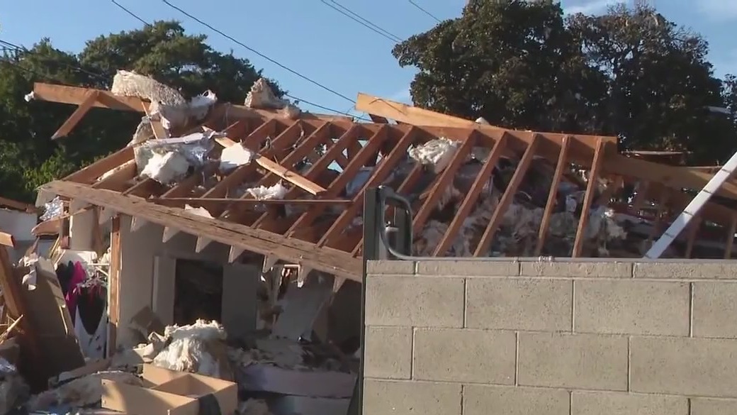 Home in Long Beach explodes; 1 hurt