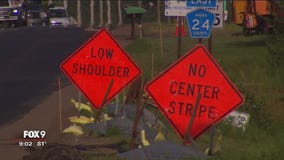 Construction worker hit by car in East Bethel