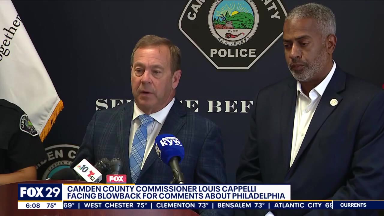 Camden County official facing blowback for comments about Philadelphia