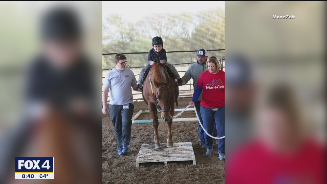 Horse riding therapy for people with disabilities