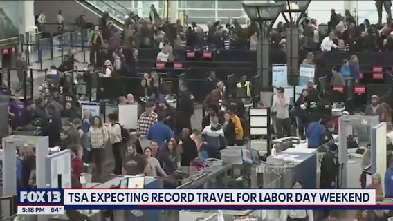TSA expecting record travel for Labor Day weekend