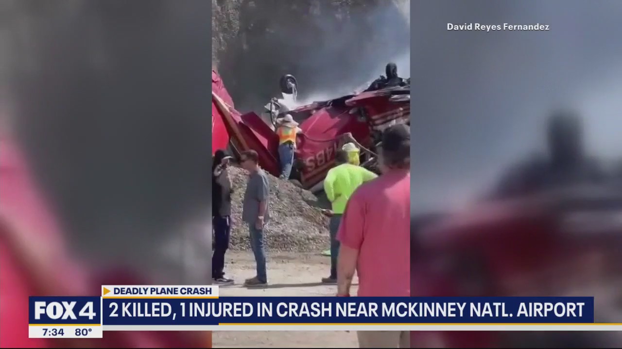 Video shows moments after McKinney plane crash