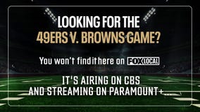 Where to watch the 49ers on Sunday