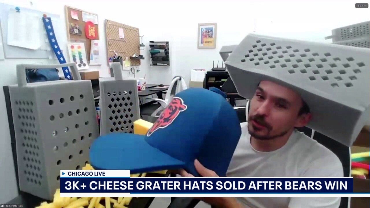 'Graterhead' hats fly off shelves after Bears win over Packers | ChicagoLIVE