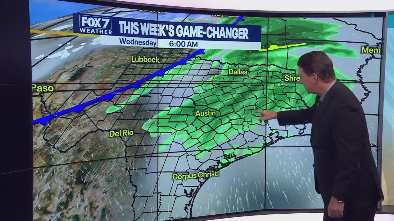 Central Texas Weather: 80s today with a couple of chances of rain this week