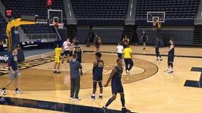 WATCH - Jennifer Hammond got an early look at defending Big 10 basketball champion Michigan and has a report from media day