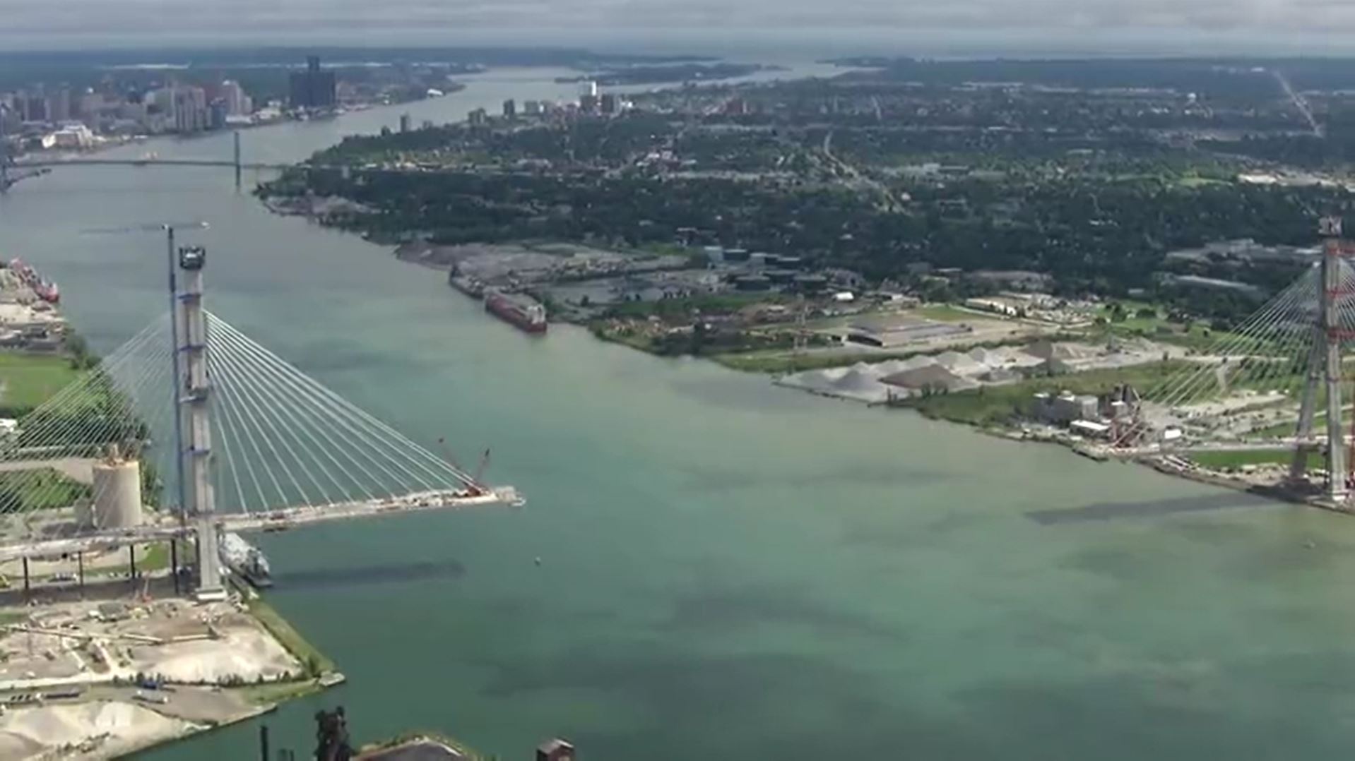Gordie Howe bridge construction makes progress