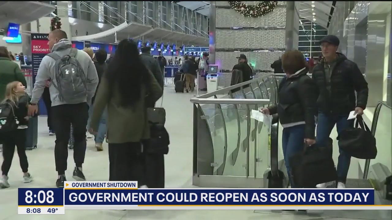 Government could reopen as soon as today