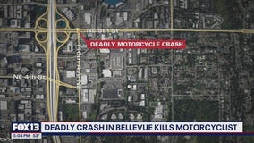 18-year-old motorcyclist killed in Bellevue crash Friday night