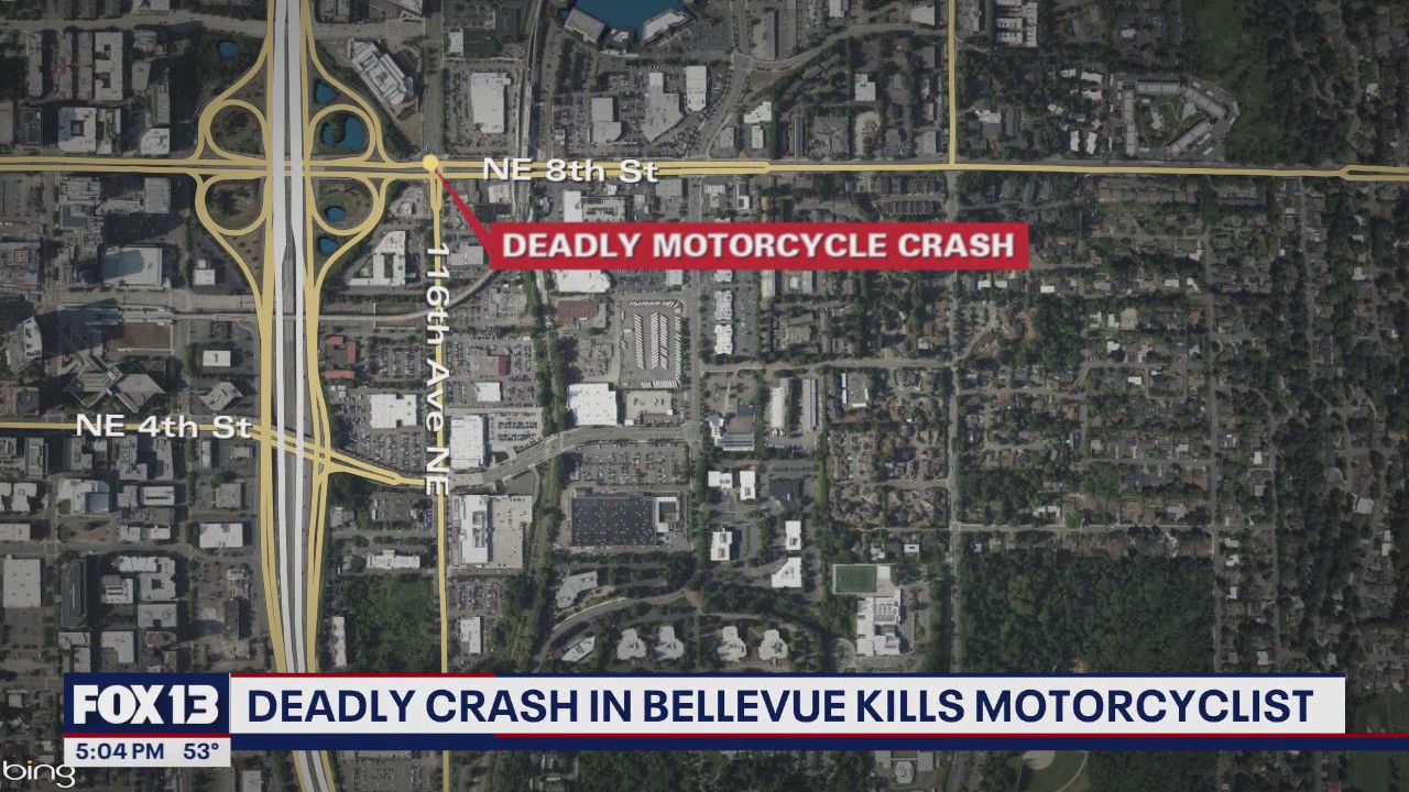 18-year-old motorcyclist killed in Bellevue crash Friday night