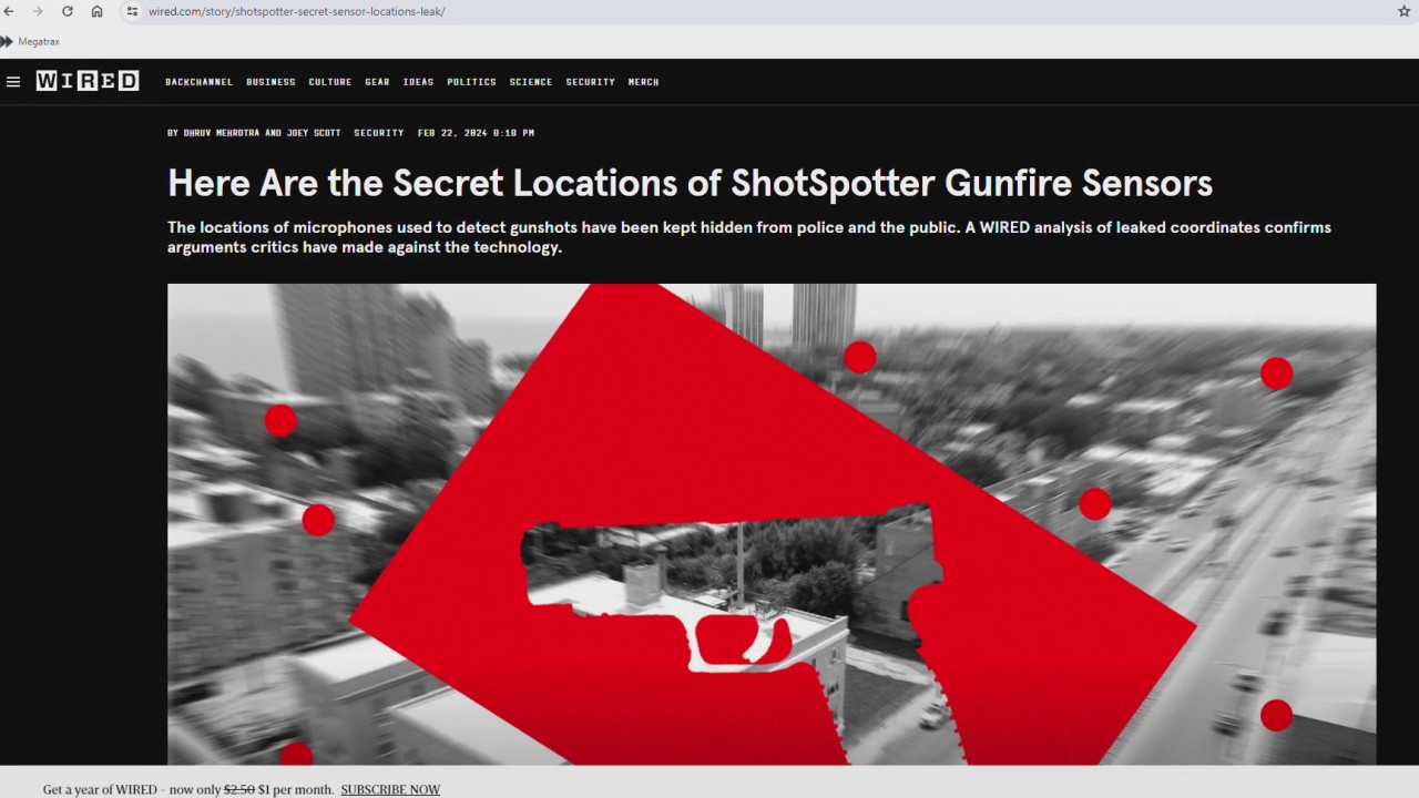 Secret 'ShotSpotter' sensor locations leaked