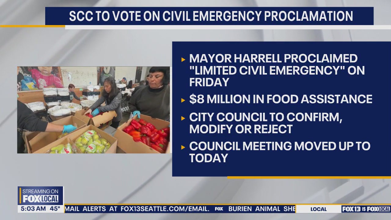 Seattle City Council to vote on civil emergency proclamation