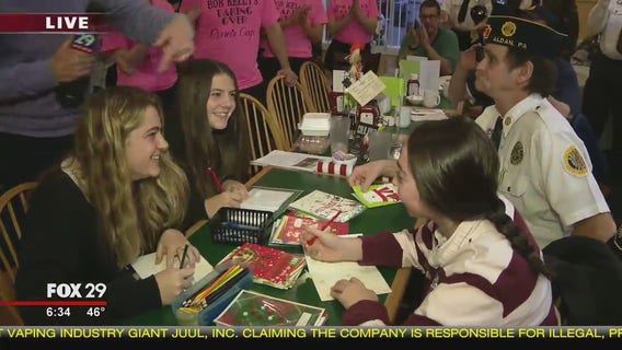 Operation Special Delivery send Christmas cards to troops stationed overseas