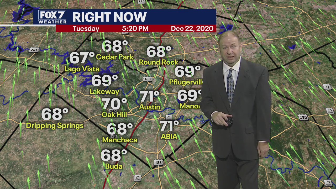 Evening weather forecast for December 22, 2020