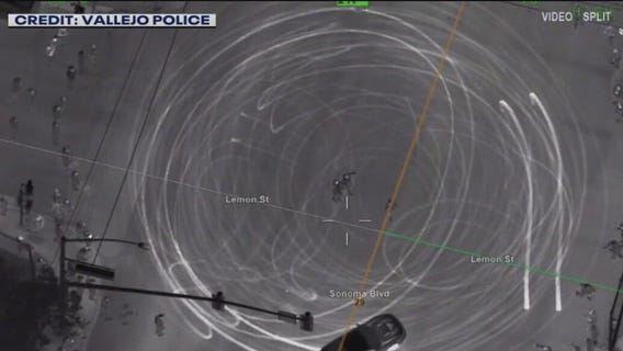 Vallejo police shut down sideshow with 250 cars