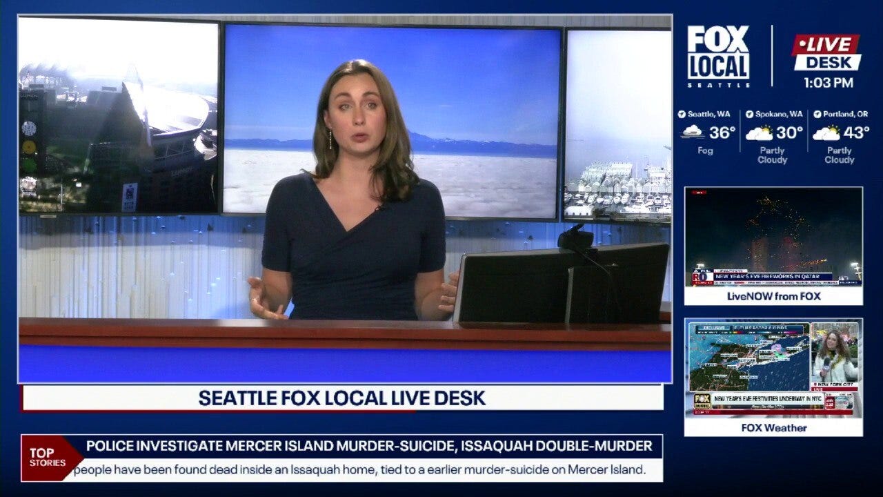 Westbound I-90 blocked at Rainier in Seattle due to semi-truck crash