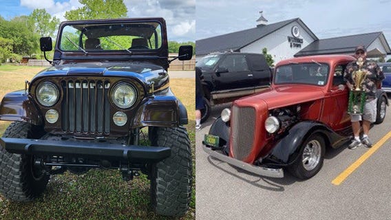 1978 Jeep CJ-5 and 1935 custom Ford pick-up truck