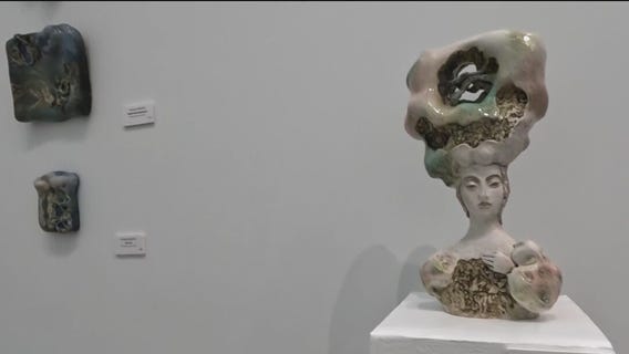 Ukrainian sculptor creates emotional exhibition