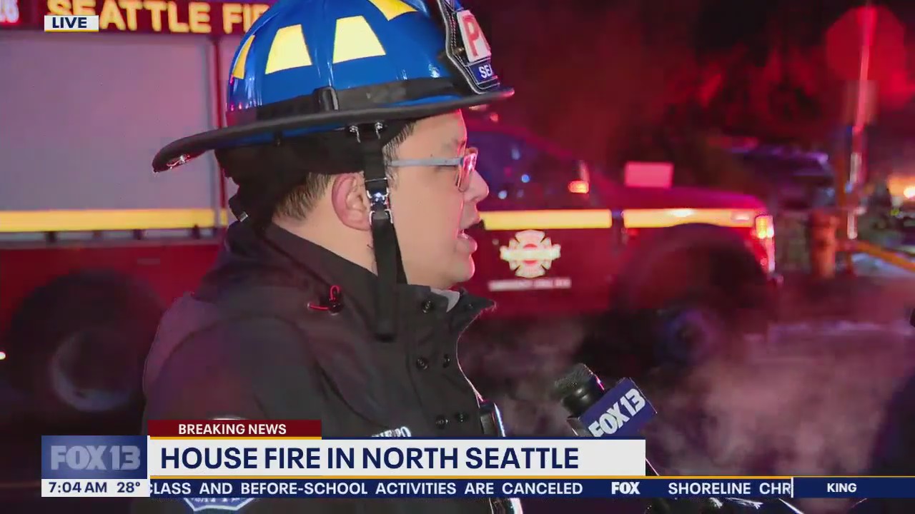 Firefighters respond to house fire in North Seattle