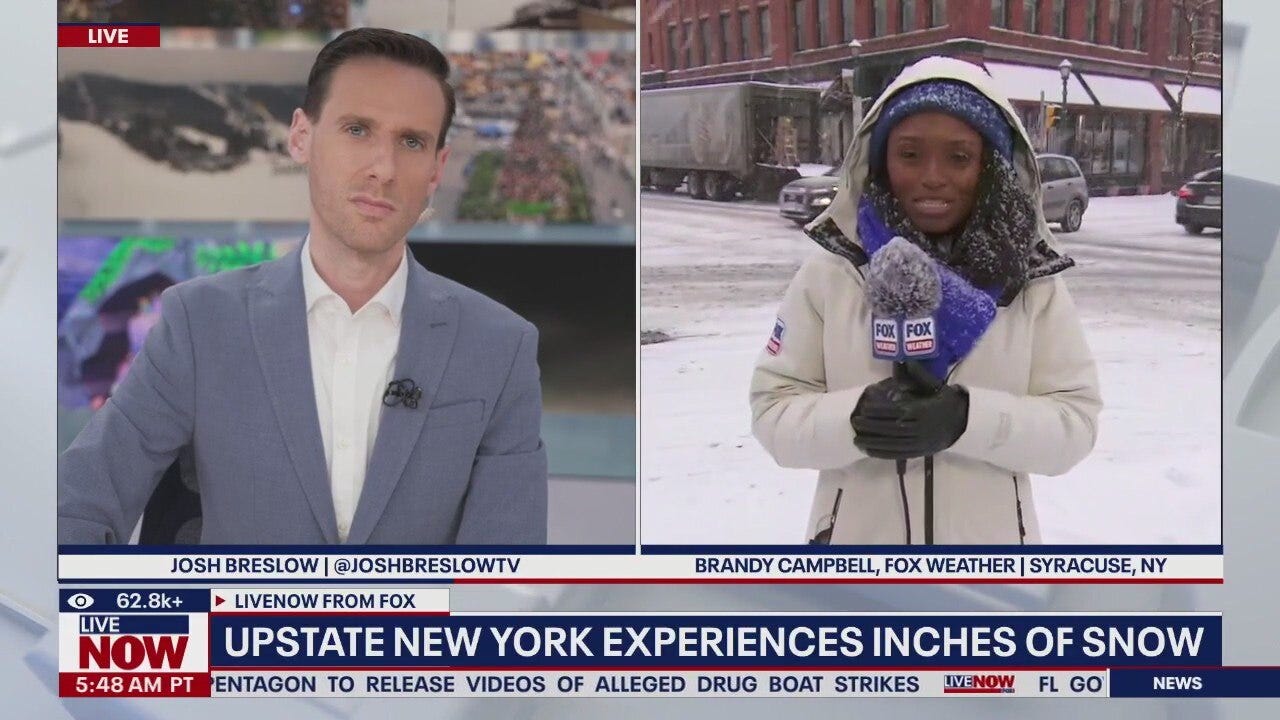 Upstate New York dealing with inches of snow