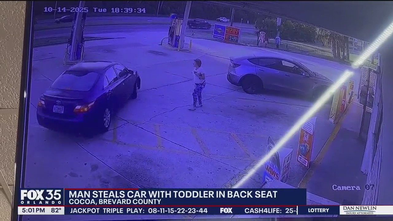 Man steals car with toddler in back seat, deputies say | FOX 35 Orlando