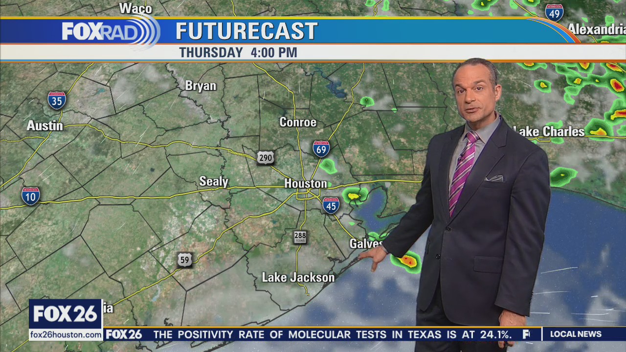 Rain along the coast on 5 year mark since Hurricane Harvey landfall