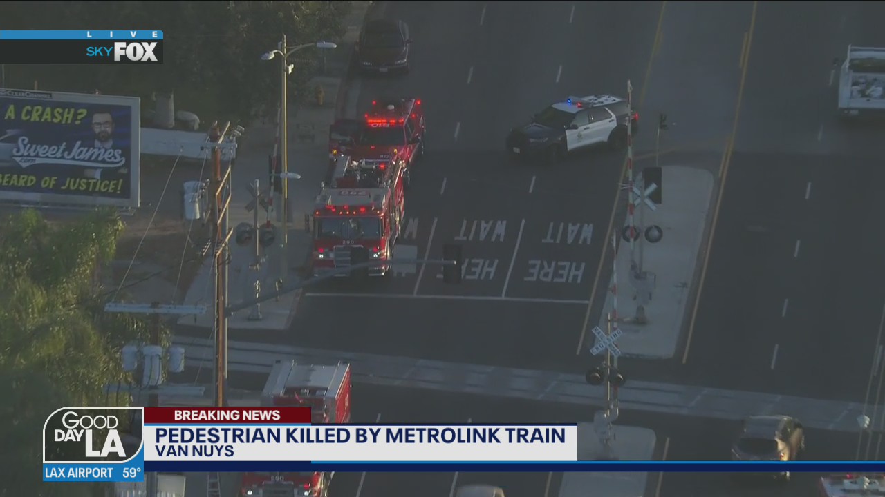 Person struck and killed by Metrolink train in Van Nuys