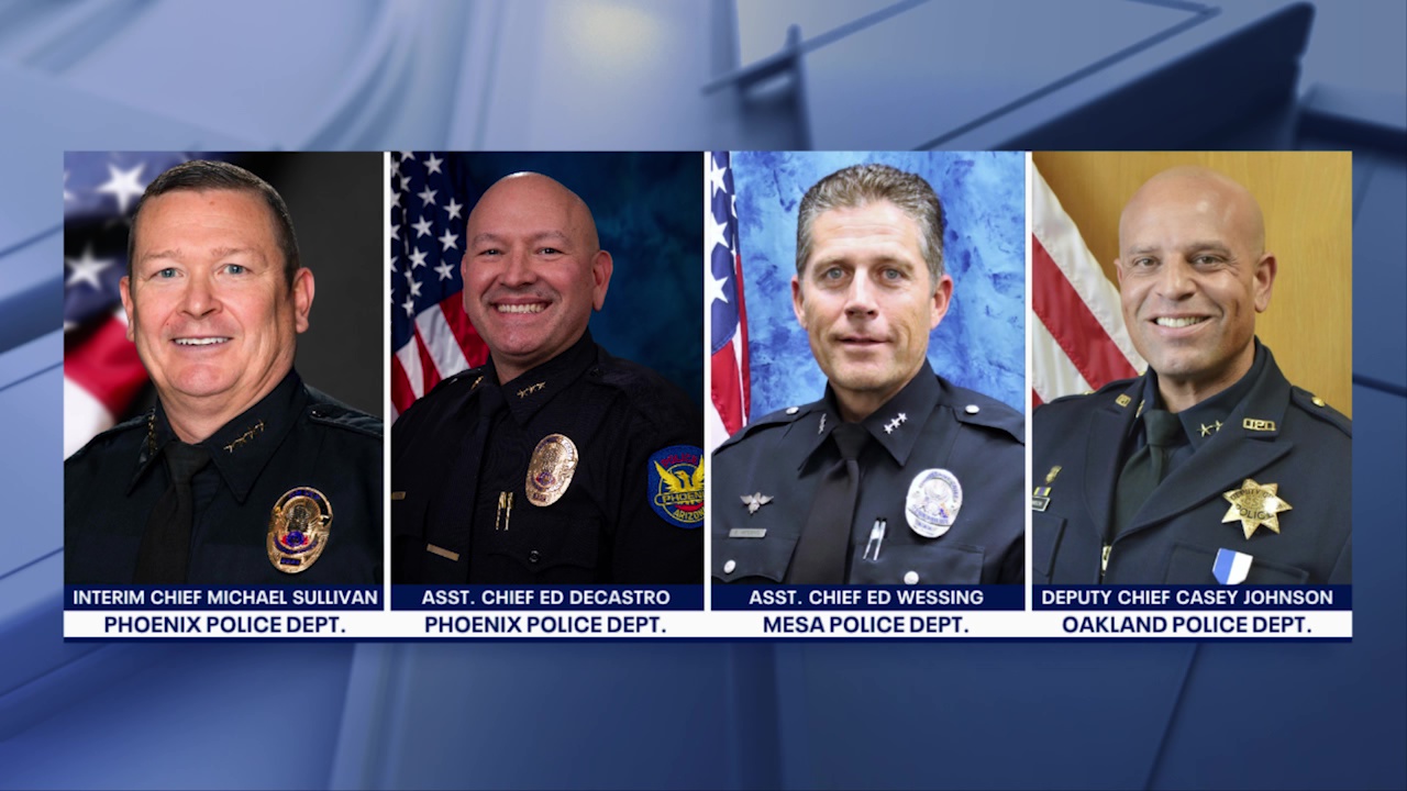 Phoenix announces finalists for police chief post