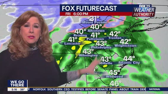 Weather Authority: Friday, 5 a.m. forecast