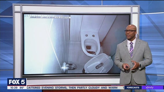 Rat caught on camera crawling out of toilet