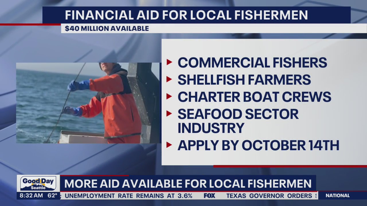 More financial aid is available for local commercial fishermen