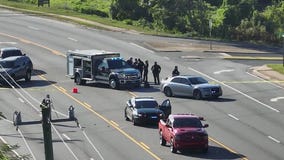 Person shot trying to steal police car
