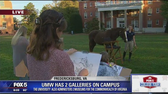 Campus Sketching | The University of Mary Washington | FOX 5 College Tour