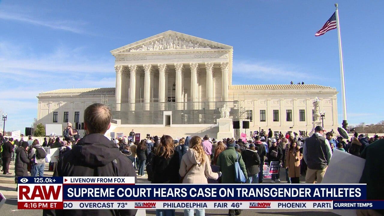 Supreme Court hears arguments on transgender athletes in sports