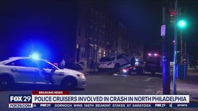 Crash involving 2 police cruisers injures officers