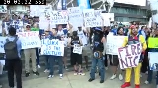 Mavs protest: Chants outside AAC | RAW